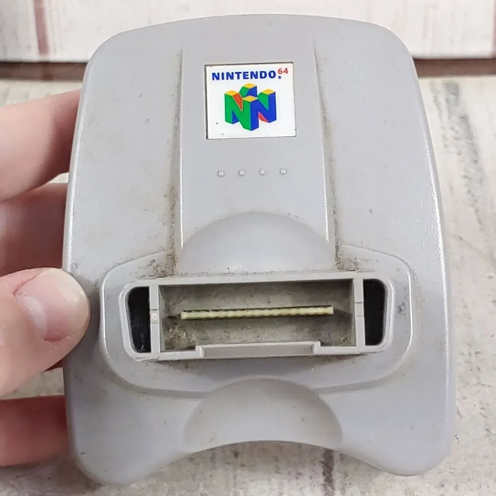 Nintendo 64 Transfer Pak NUS-019 N64 Controller Accessory Game Boy Reader TESTED